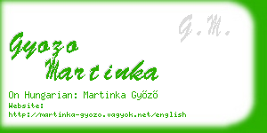 gyozo martinka business card