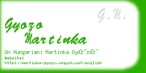 gyozo martinka business card